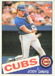 1985 Topps Baseball Cards      384     Jody Davis